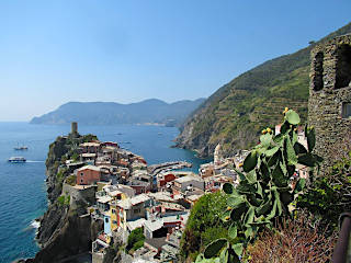 Looking down on Vernazza
